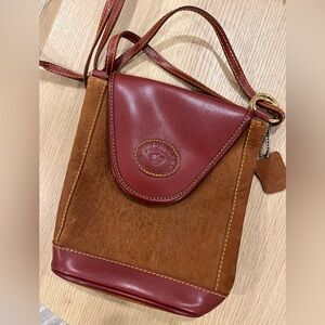 Vintage Red Leather Crossbody Purse